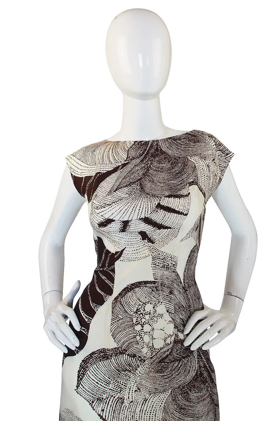 1960s Rayon Print Dress & Unusual Jacket