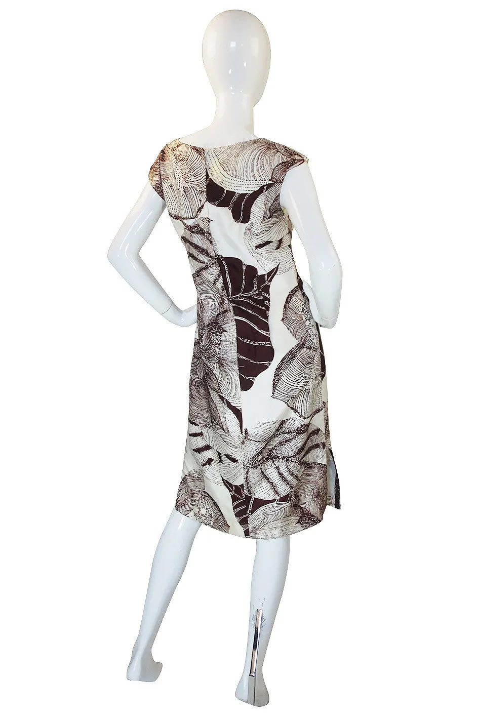 1960s Rayon Print Dress & Unusual Jacket