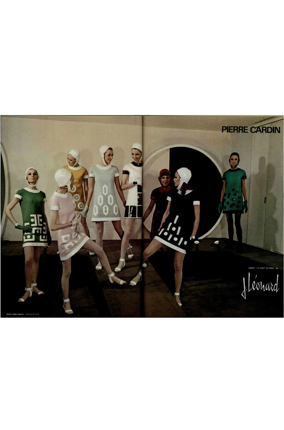 1969 Documented Pierre Cardin Runway & Ad Campaign Dress