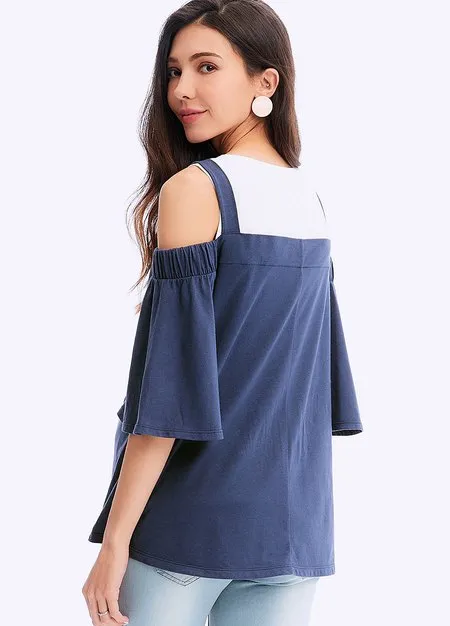 201003B6 Off Shoulder Maternity & Nursing Top