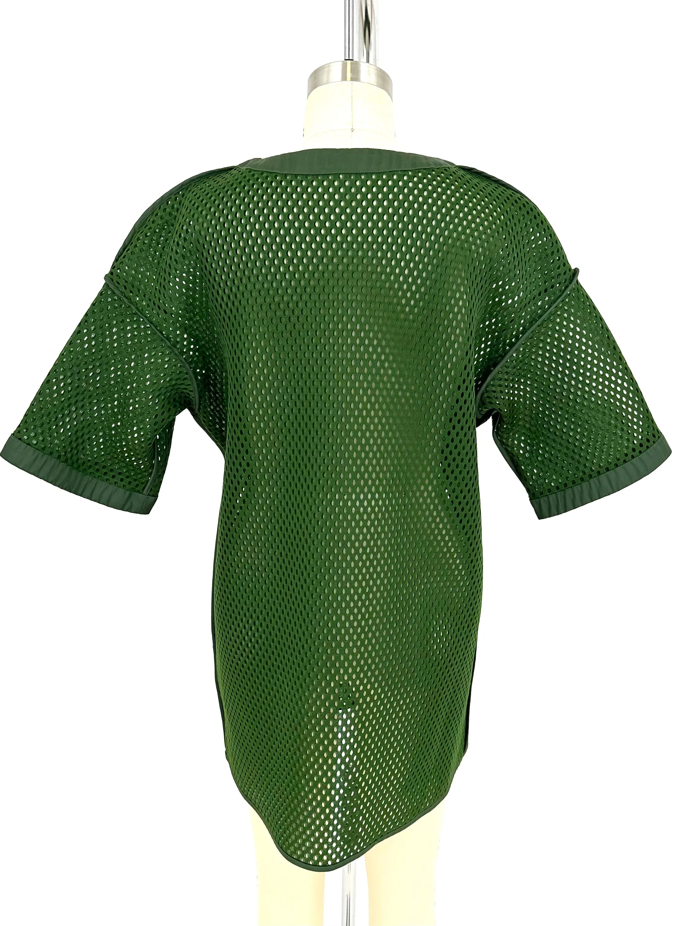 2015 Acne Studios Avre Neoprene Mesh Top