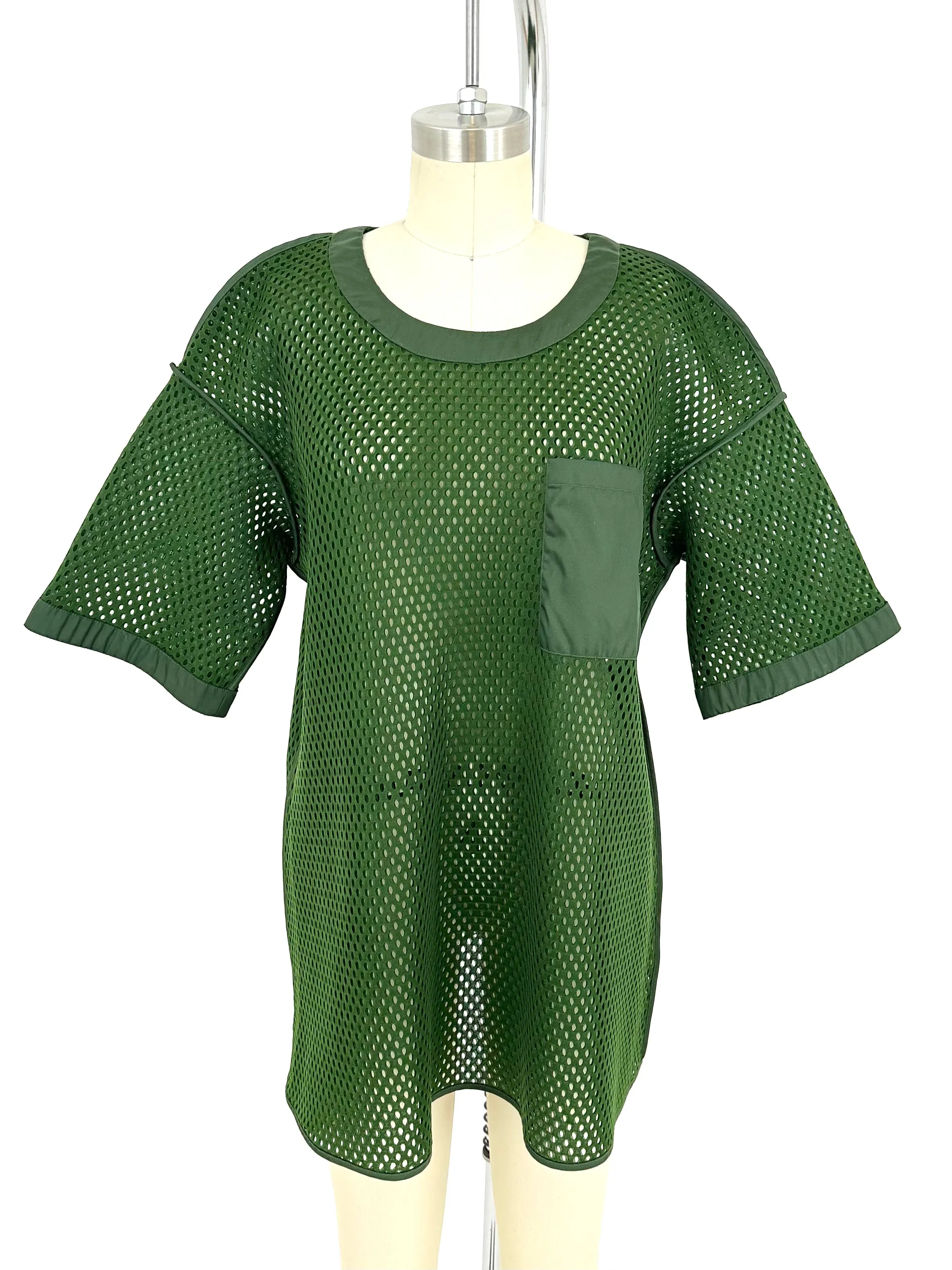2015 Acne Studios Avre Neoprene Mesh Top