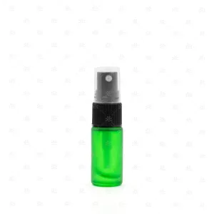 5ml Green Deluxe Frosted Glass Spray Bottle (5 pack)