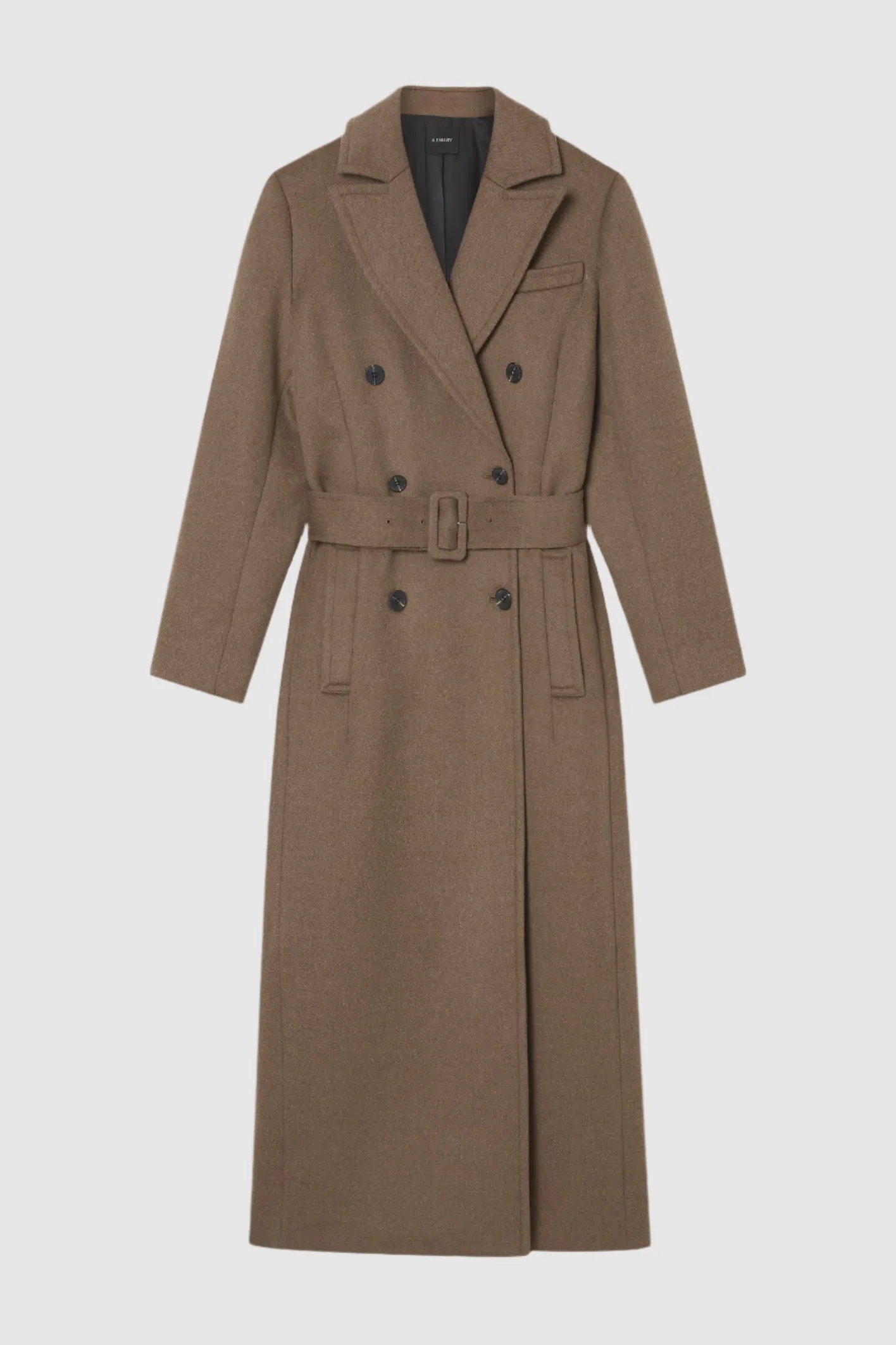 A Emery Kenner Coat in Flax Melange
