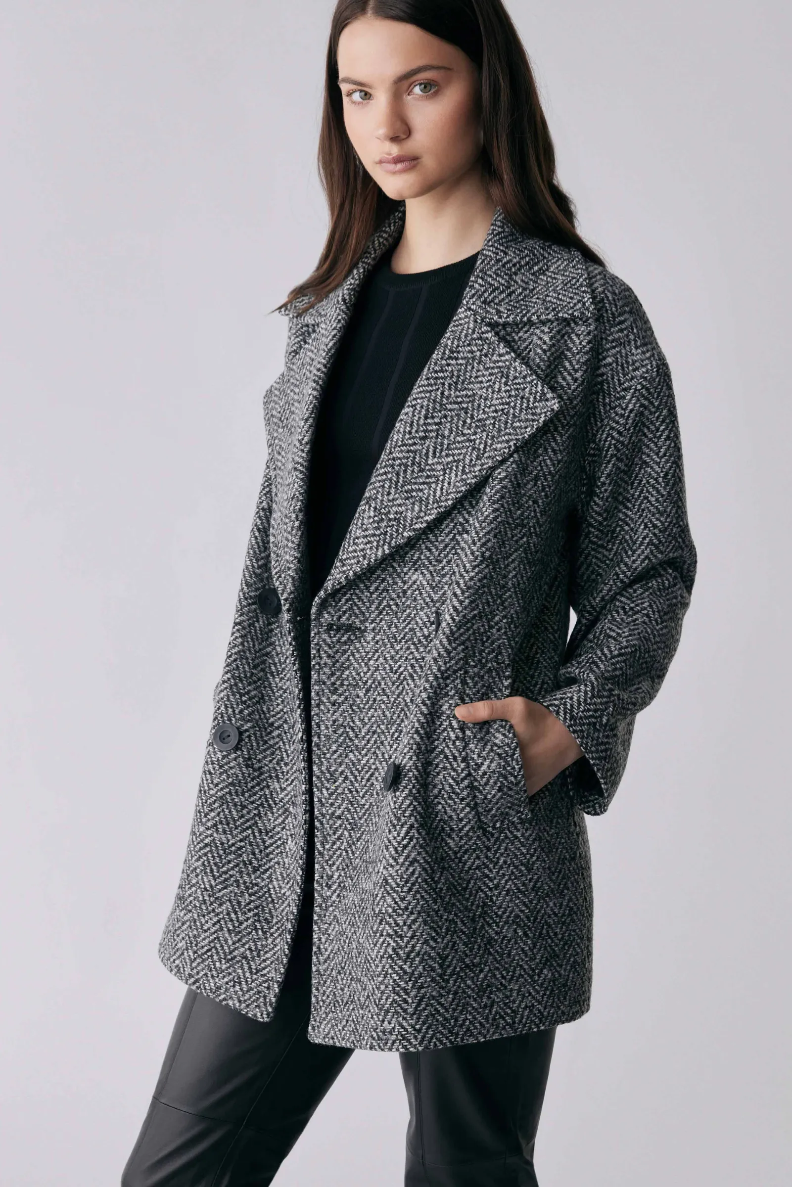 Ace Blazer Coat - Herringbone