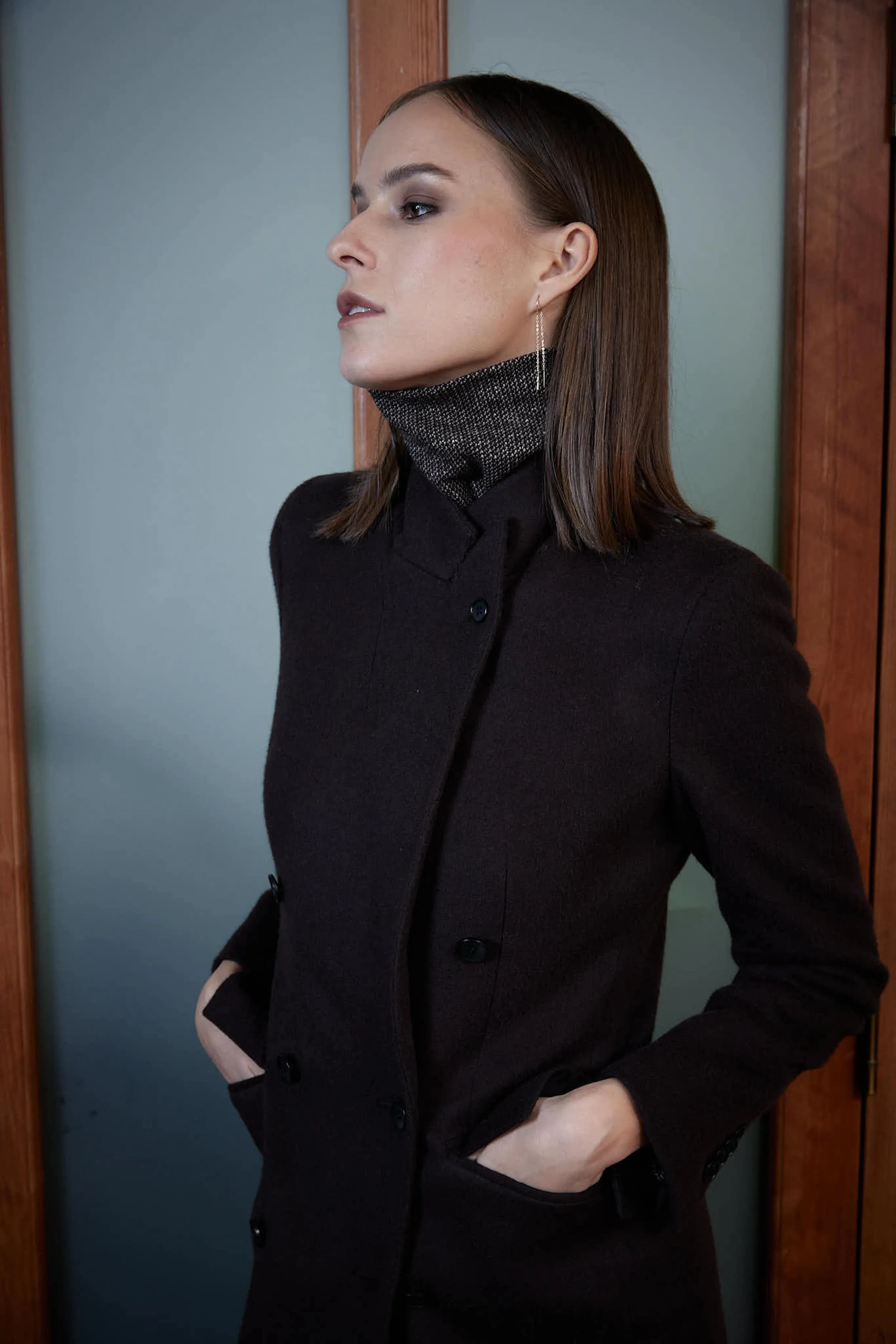 Agueda Coat - Long Double-Breasted Coat