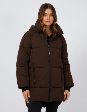 All About Eve Remi Luxe Midi Puffer - Brown