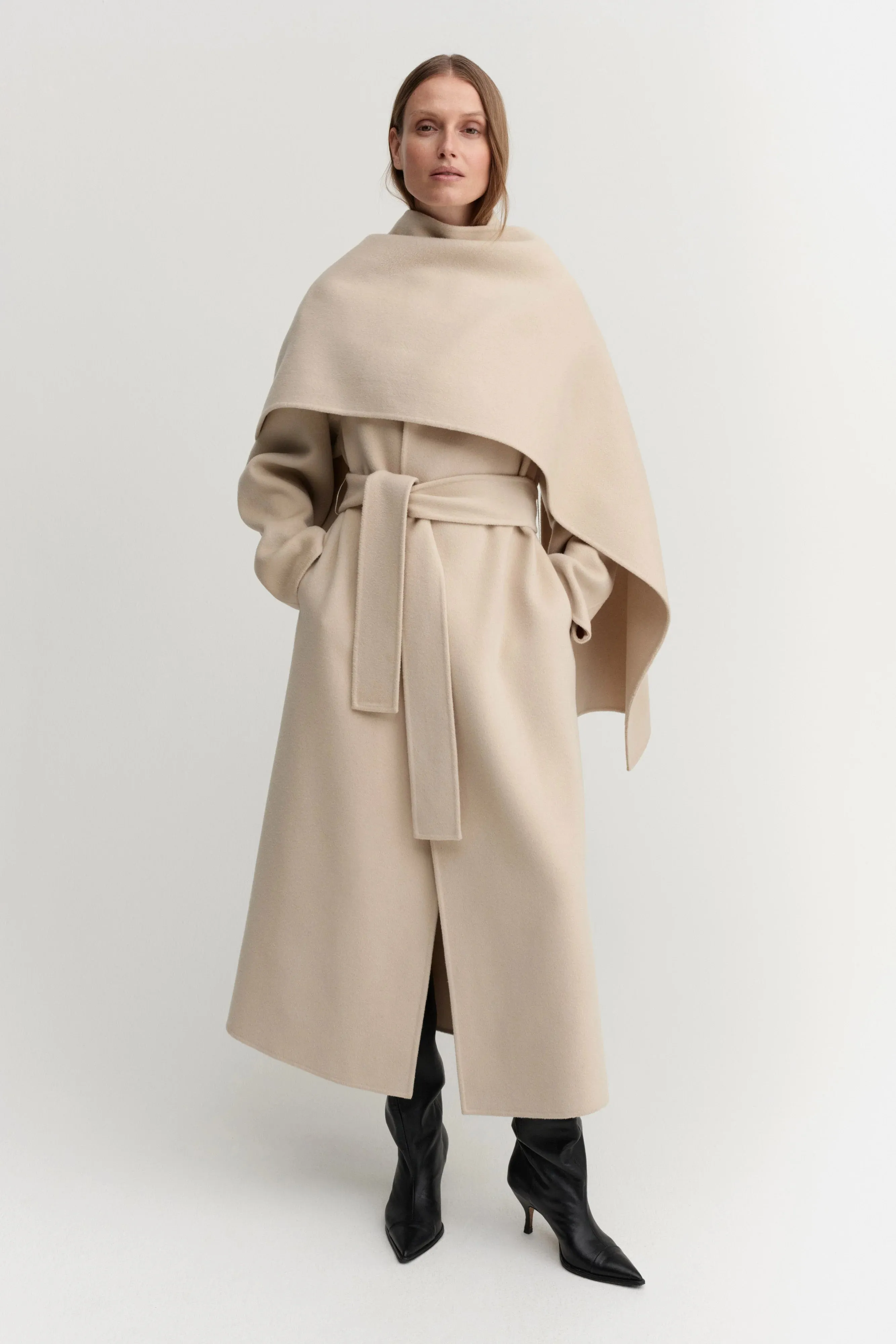 Almada Mara Double Coat in Sand