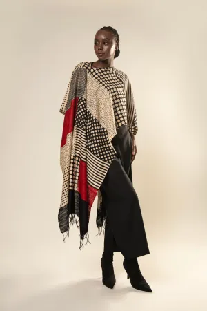 Amalgamation Tussar Peace Silk 3 in 1 Cape