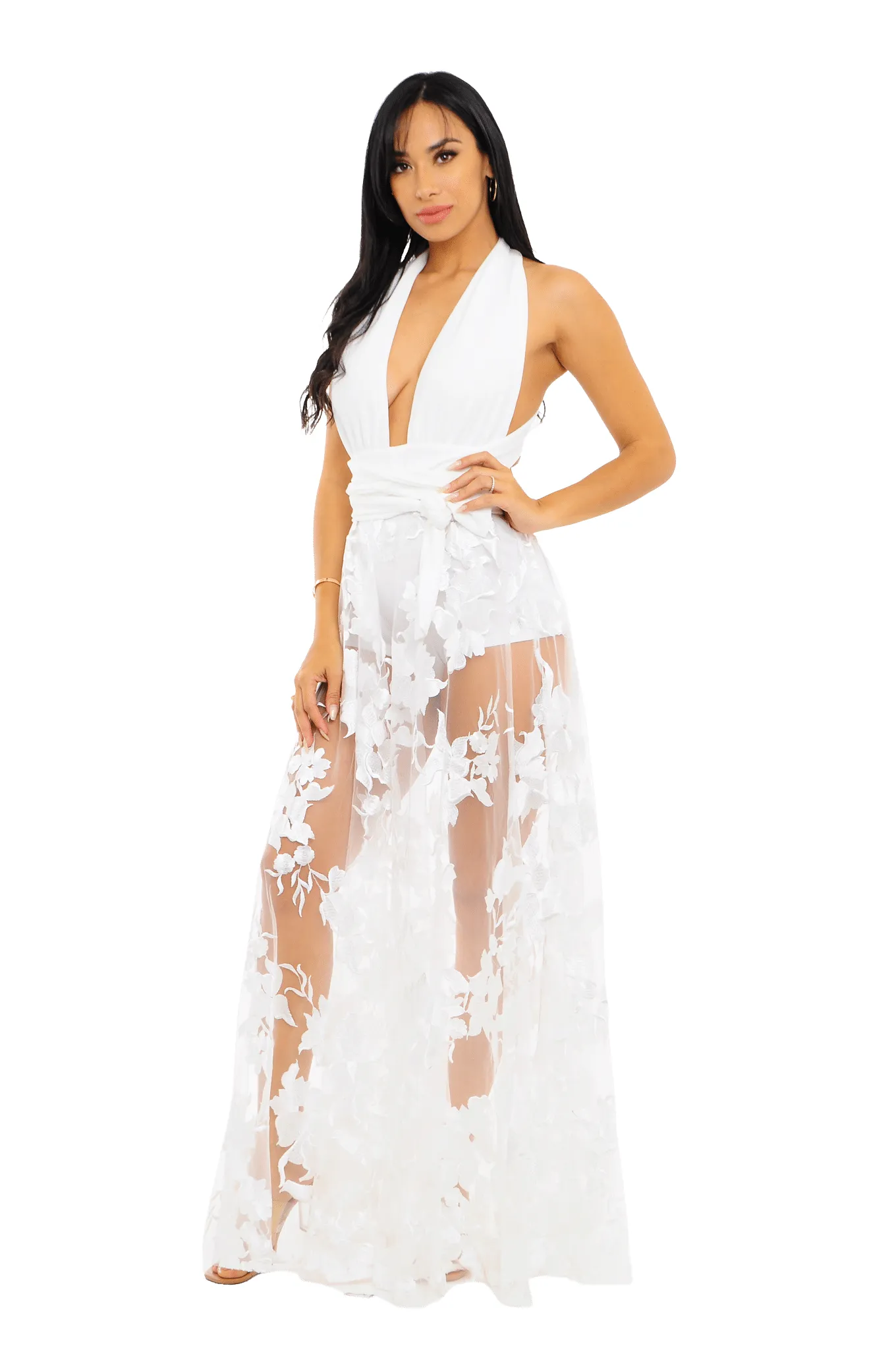 Ameilia Halter Maxi Dress