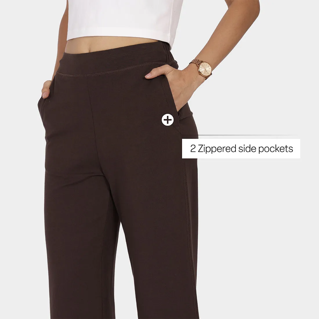 AM:PM Cotton Wide Legged Pants Tall