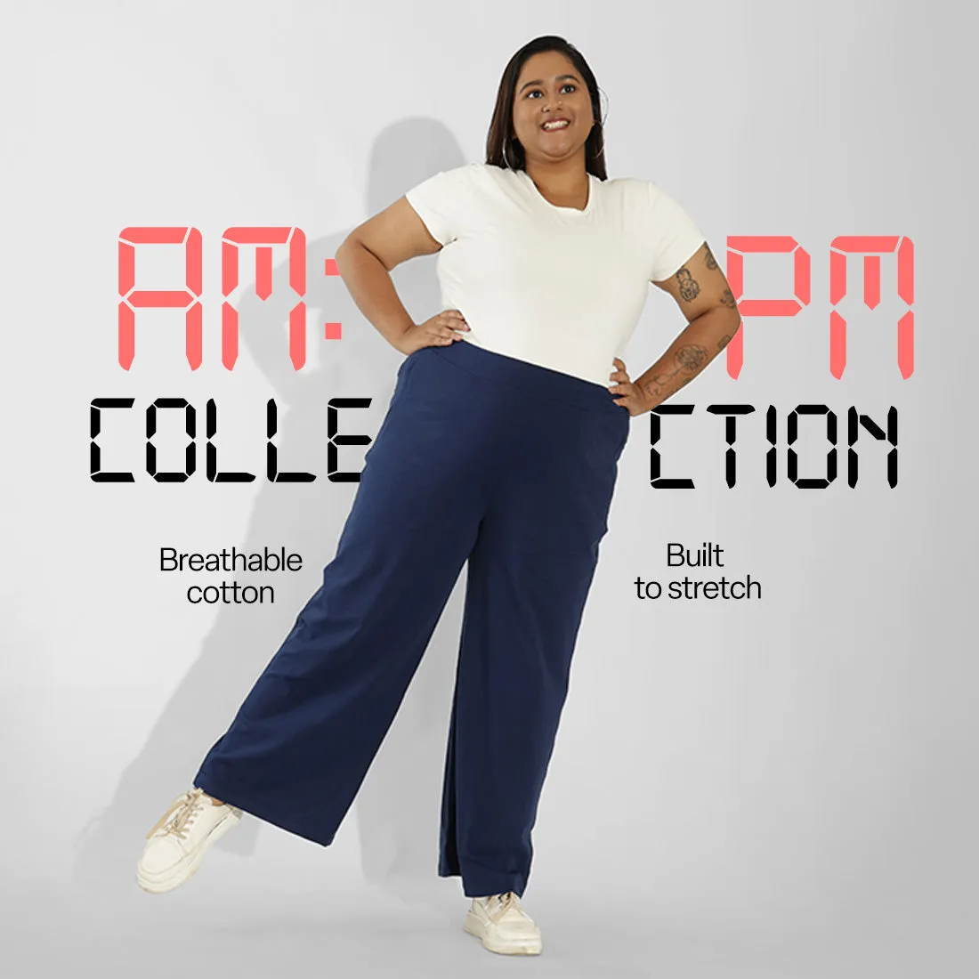 AM:PM Cotton Wide Legged Pants Tall