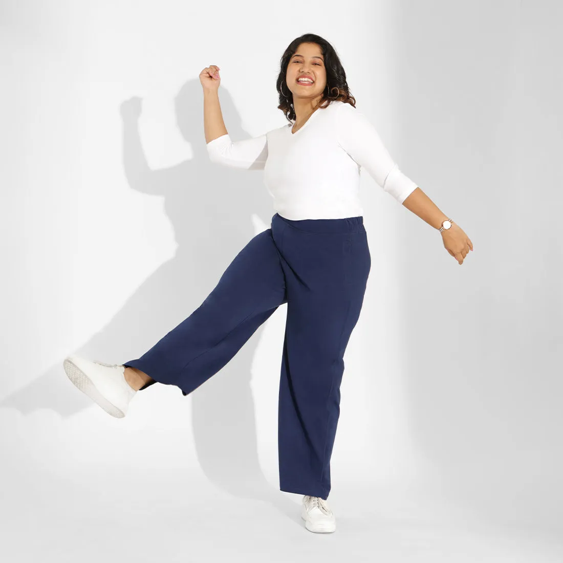 AM:PM Cotton Wide Legged Pants Tall