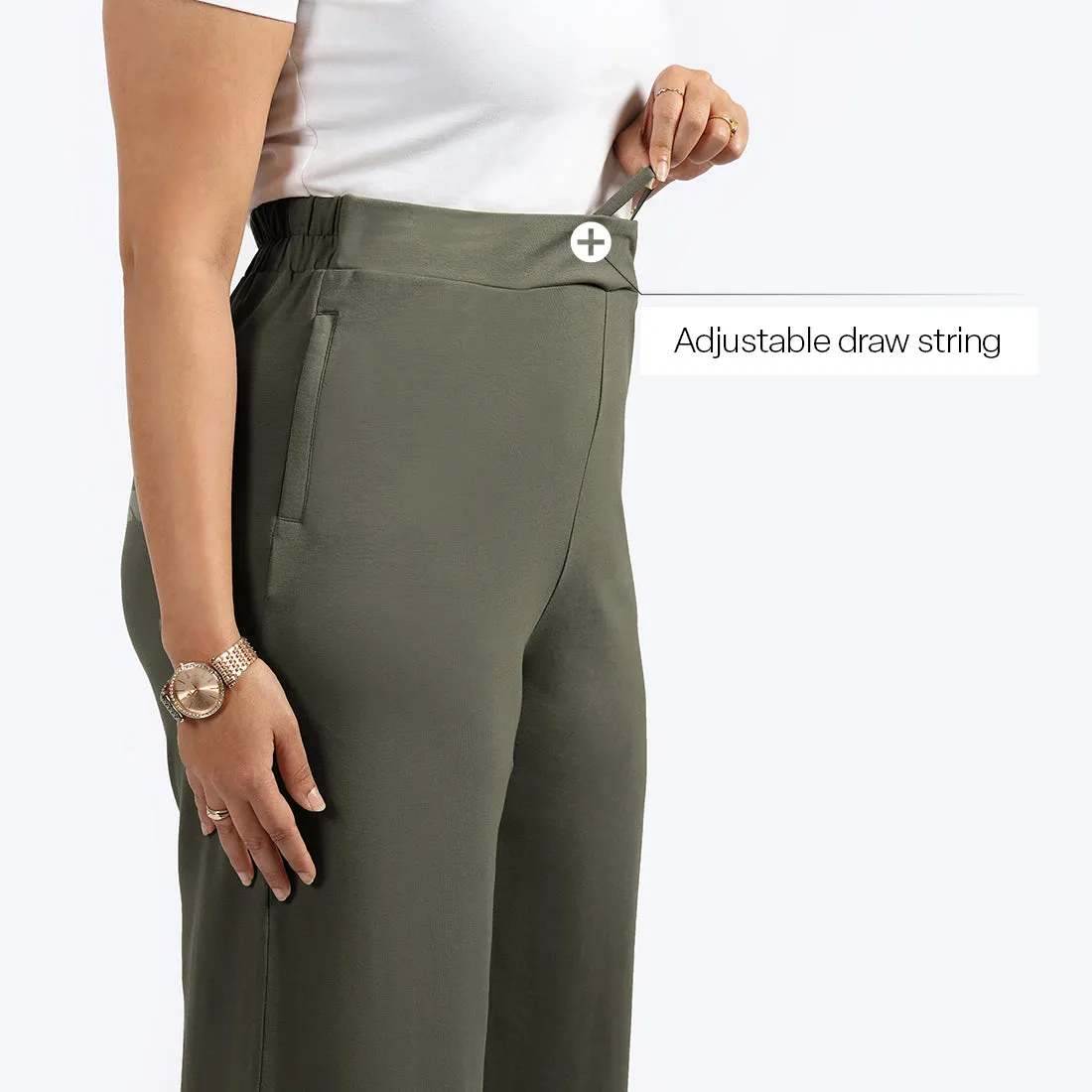 AM:PM Cotton Wide Legged Pants Tall