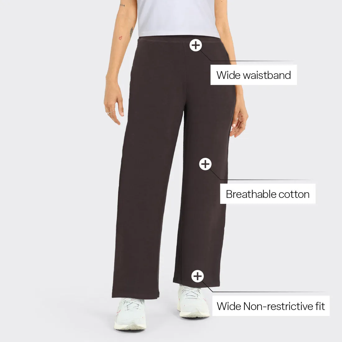 AM:PM Cotton Wide Legged Pants Tall