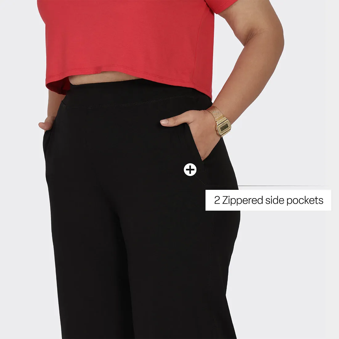 AM:PM Cotton Wide Legged Pants Tall