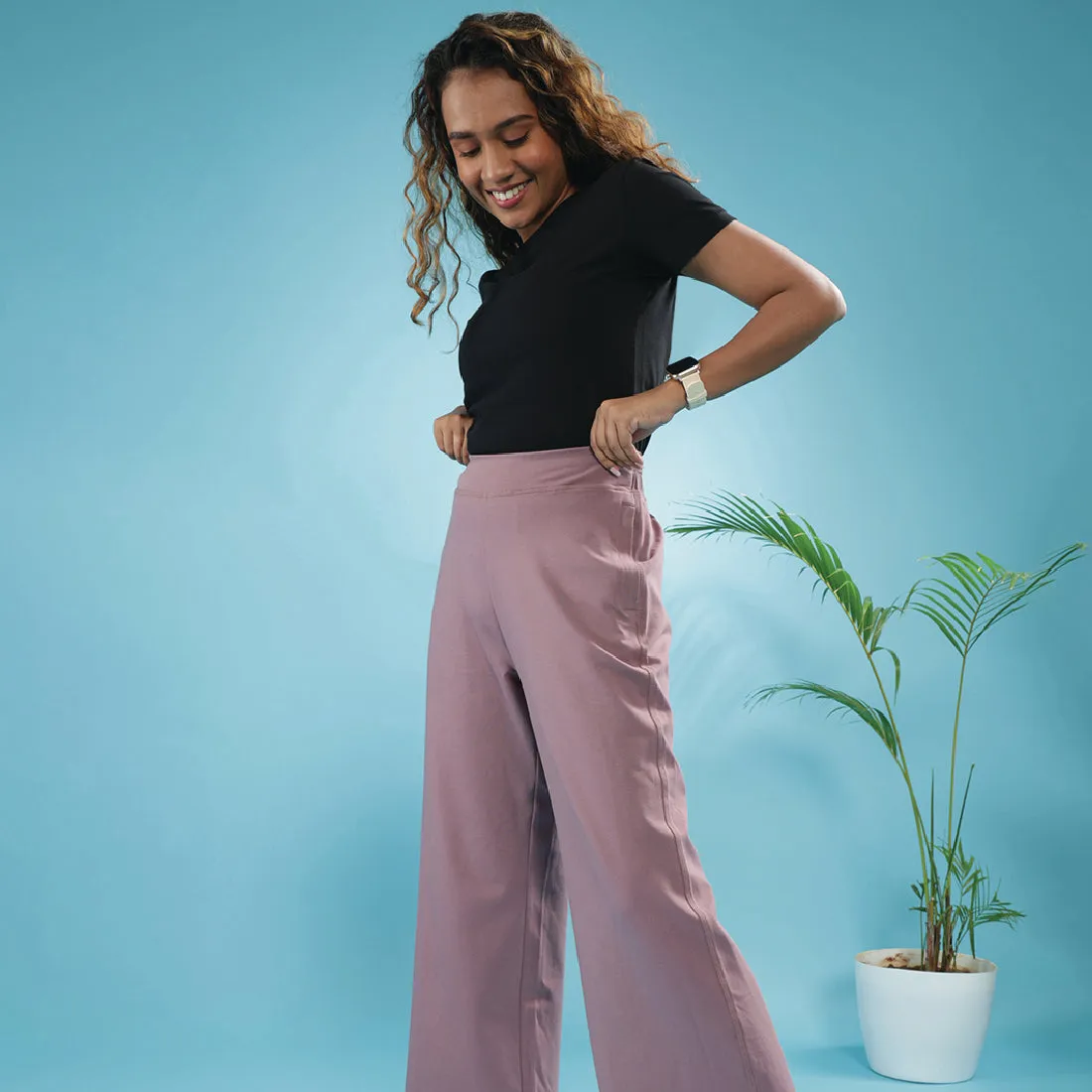 AM:PM Cotton Wide Legged Pants Tall