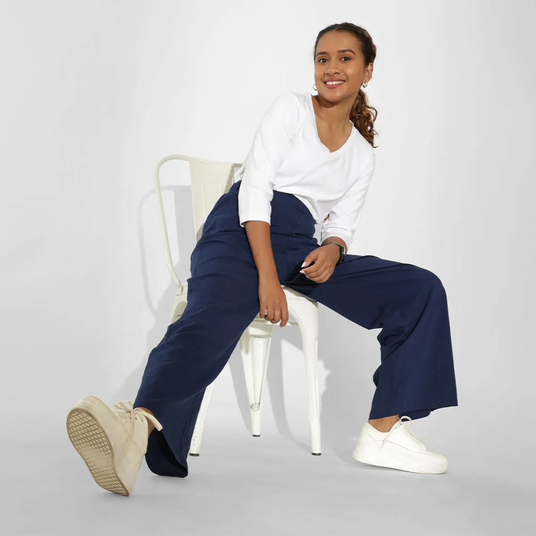 AM:PM Cotton Wide Legged Pants Tall