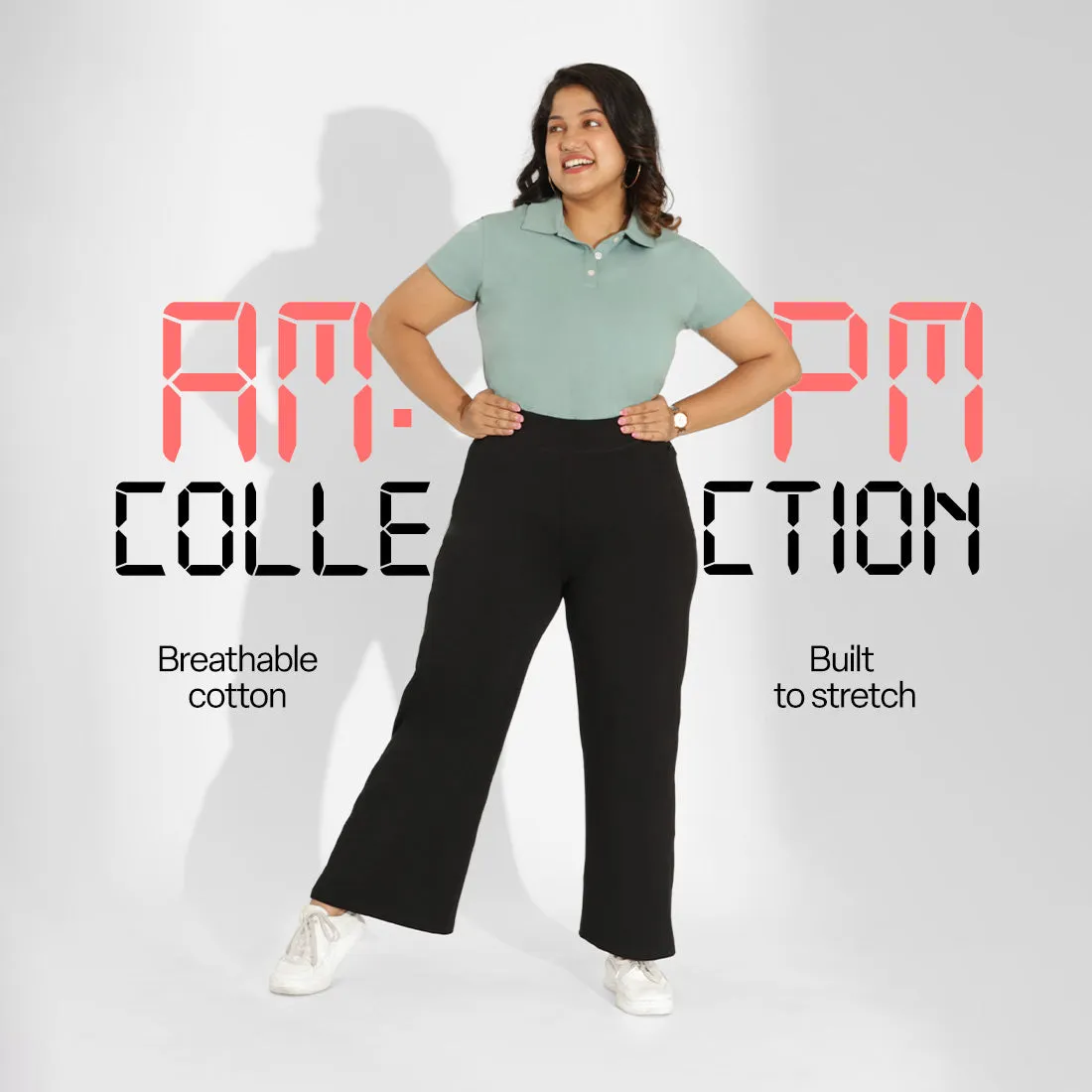 AM:PM Cotton Wide Legged Pants Tall