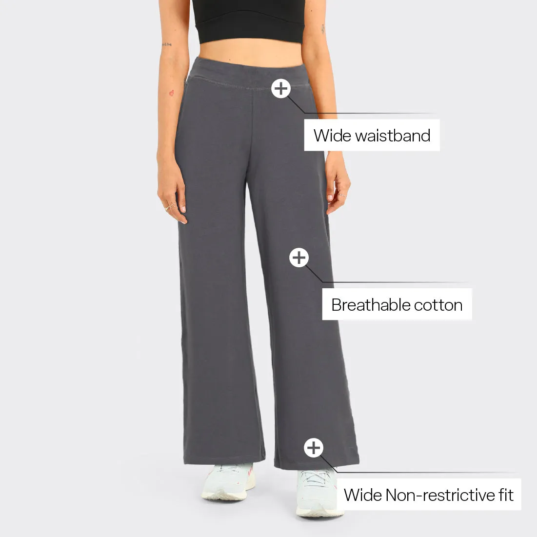 AM:PM Cotton Wide Legged Pants Tall