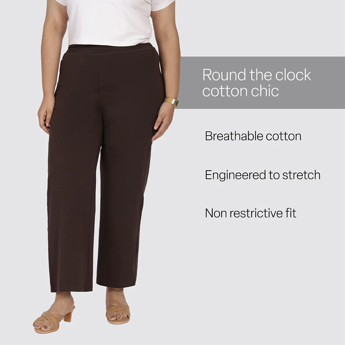 AM:PM Cotton Wide Legged Pants Tall