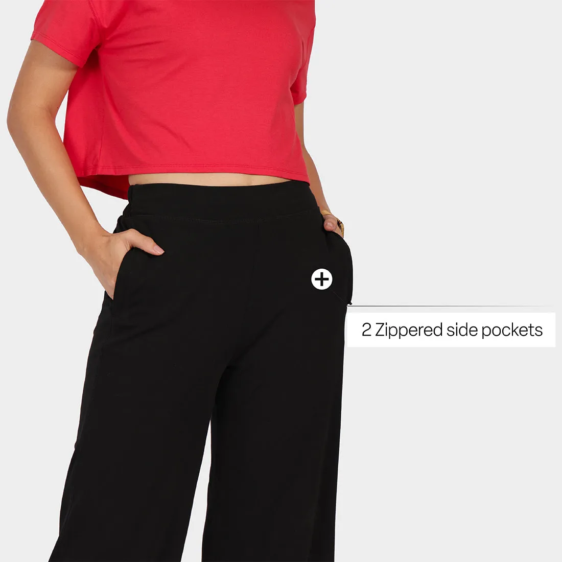 AM:PM Cotton Wide Legged Pants Tall