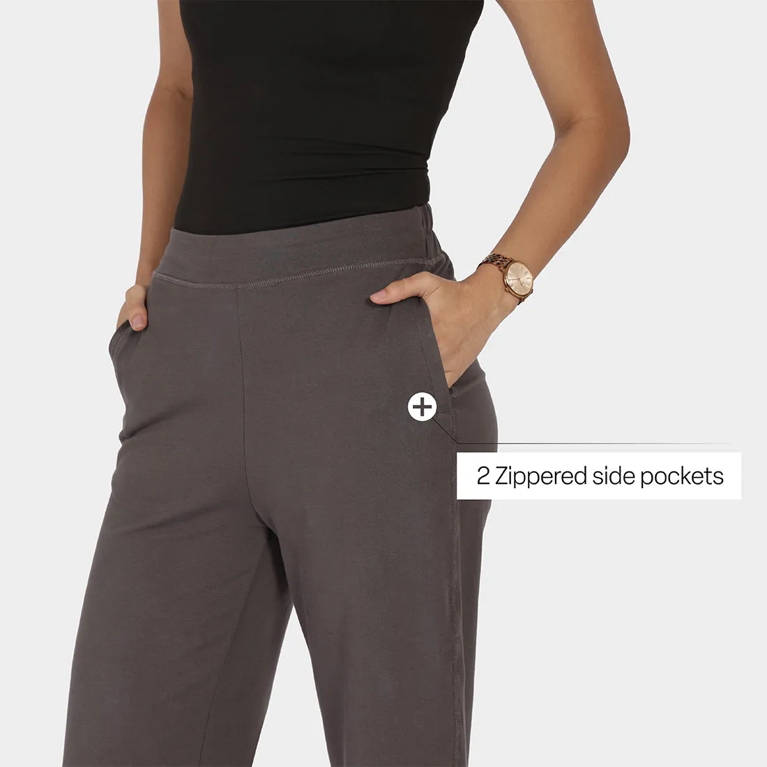 AM:PM Cotton Wide Legged Pants Tall