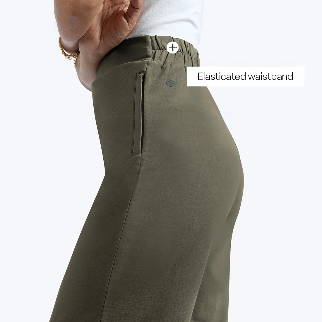 AM:PM Cotton Wide Legged Pants Tall