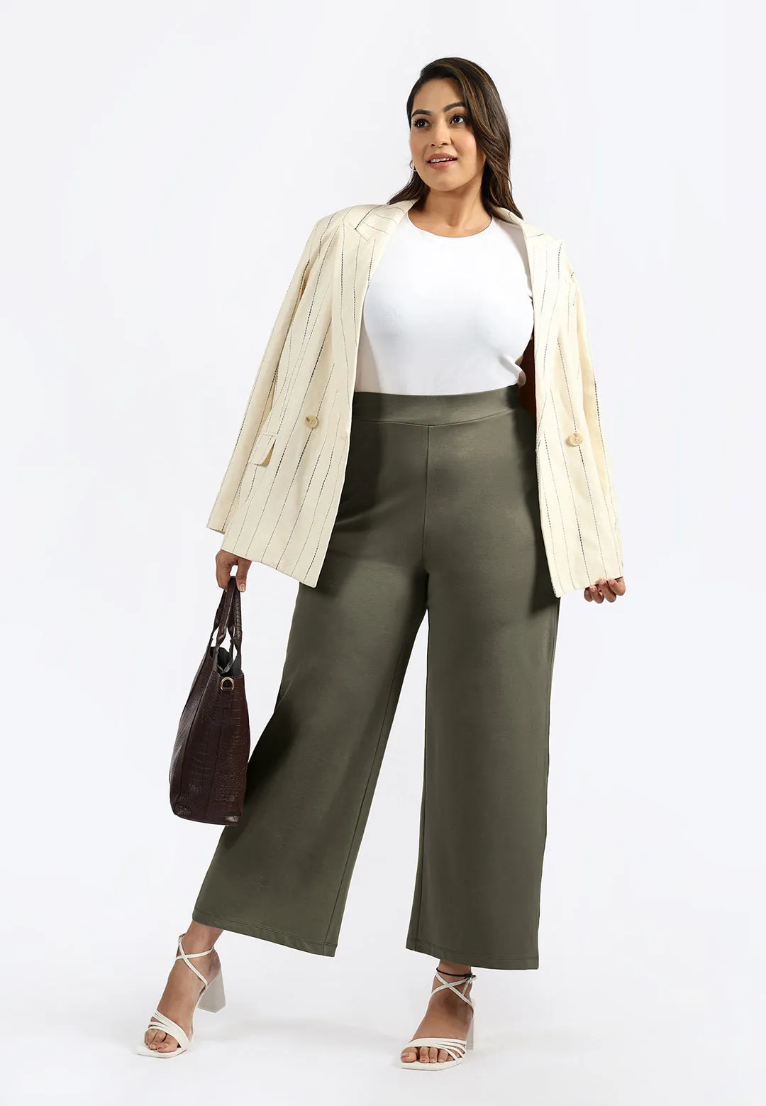 AM:PM Cotton Wide Legged Pants Tall