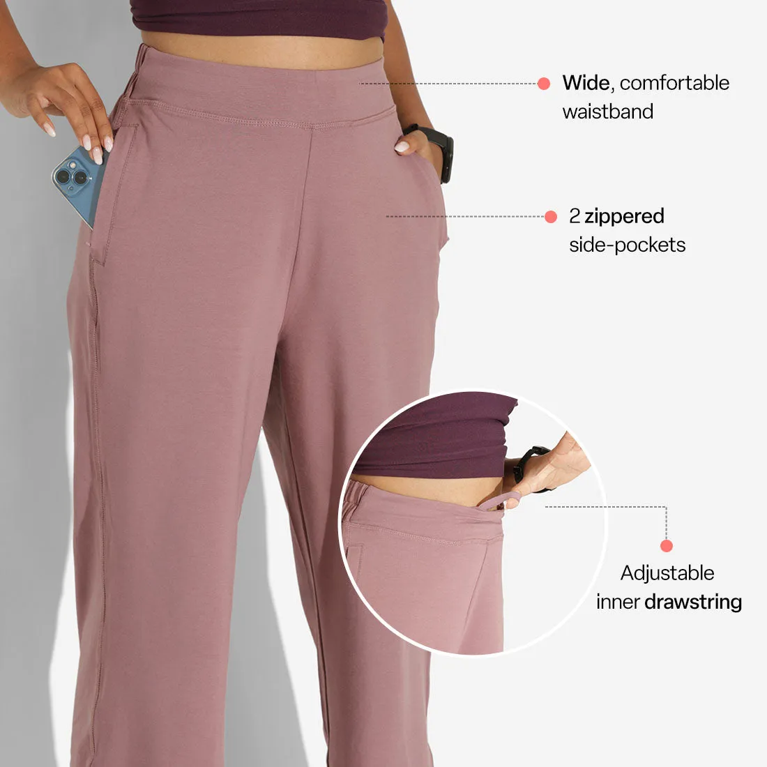 AM:PM Cotton Wide Legged Pants Tall