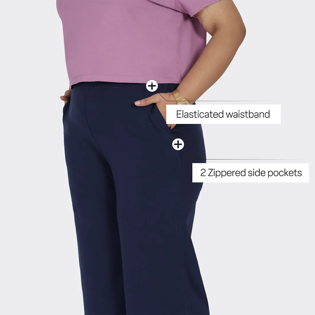 AM:PM Cotton Wide Legged Pants Tall