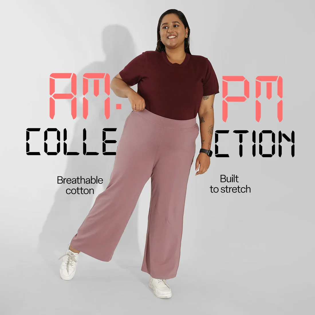 AM:PM Cotton Wide Legged Pants Tall