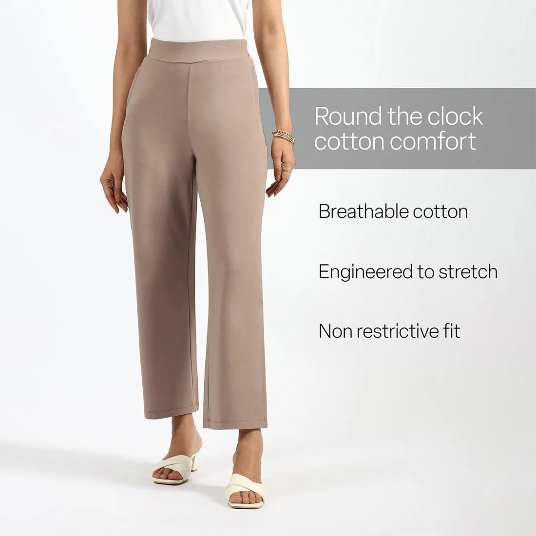 AM:PM Cotton Wide Legged Pants Tall