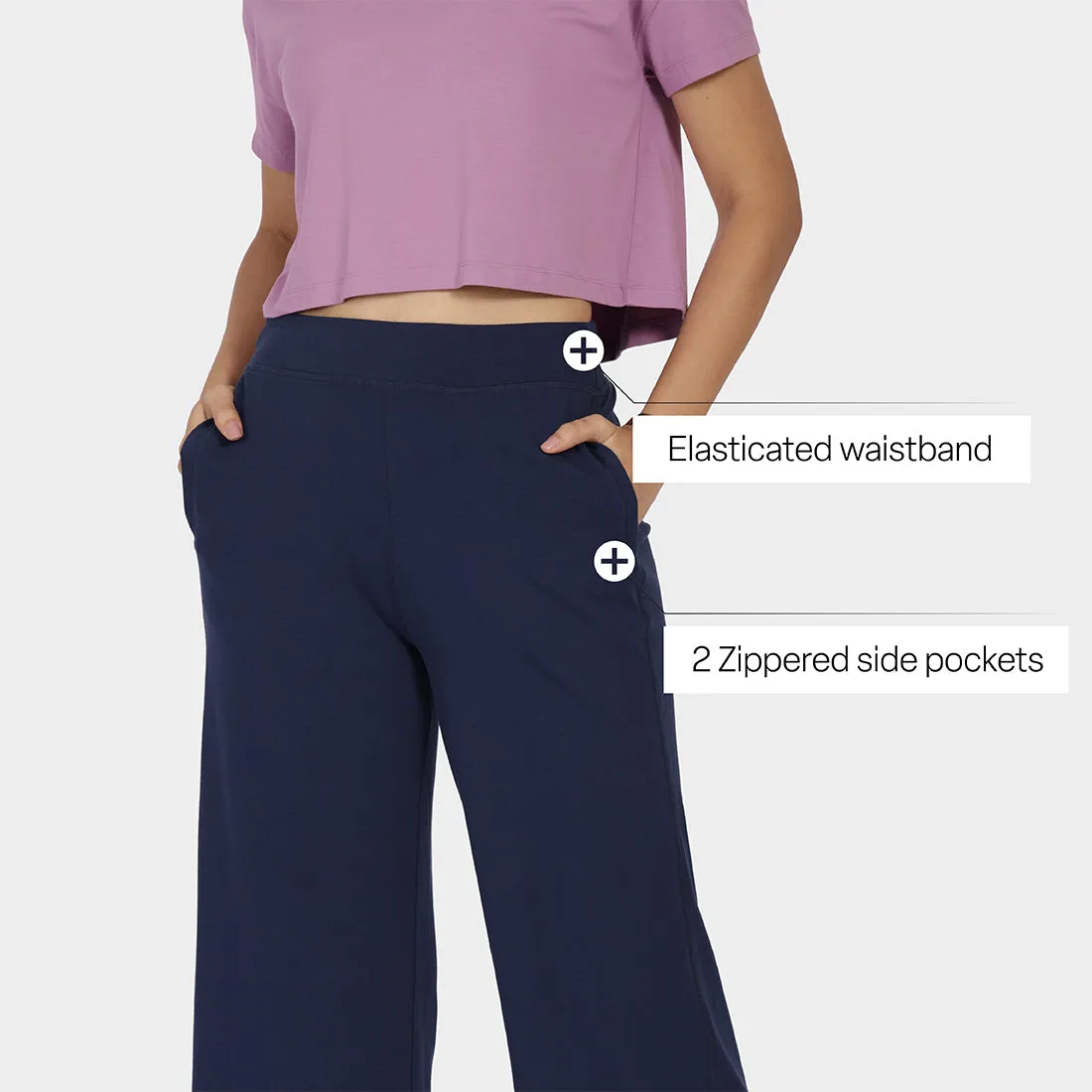 AM:PM Cotton Wide Legged Pants Tall