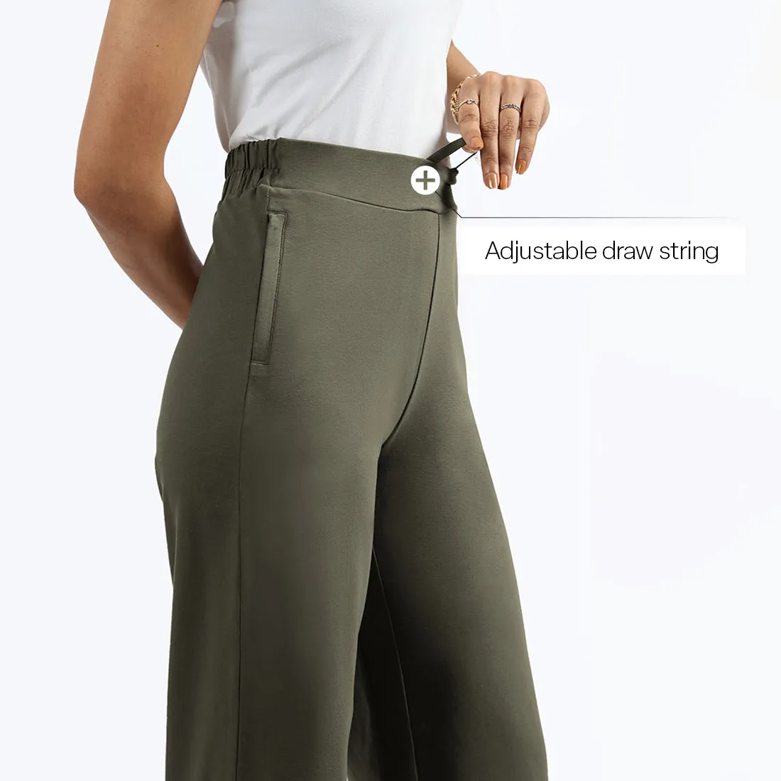 AM:PM Cotton Wide Legged Pants Tall