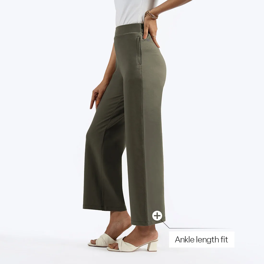 AM:PM Cotton Wide Legged Pants Tall
