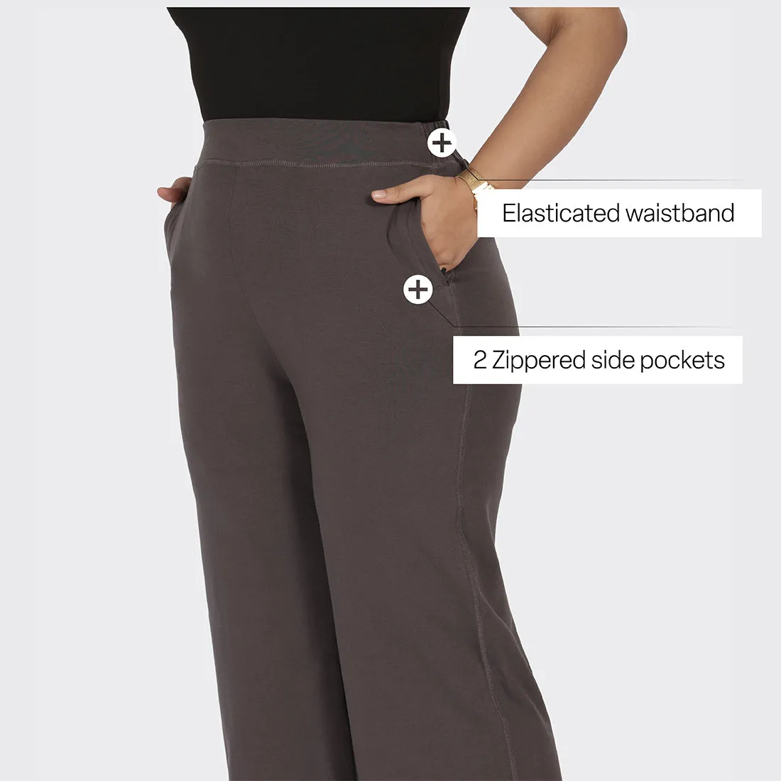 AM:PM Cotton Wide Legged Pants Tall