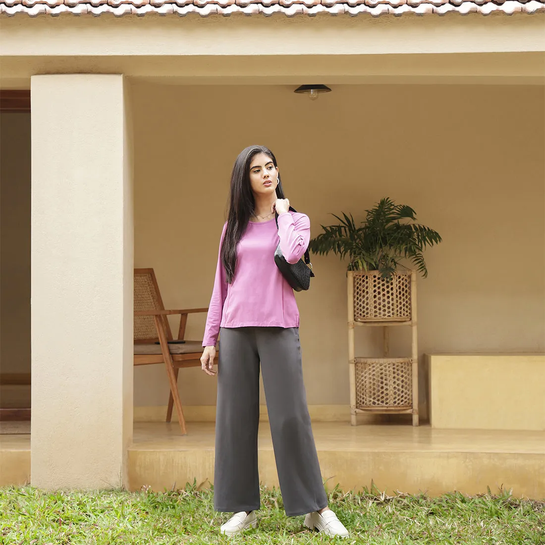 AM:PM Cotton Wide Legged Pants Tall