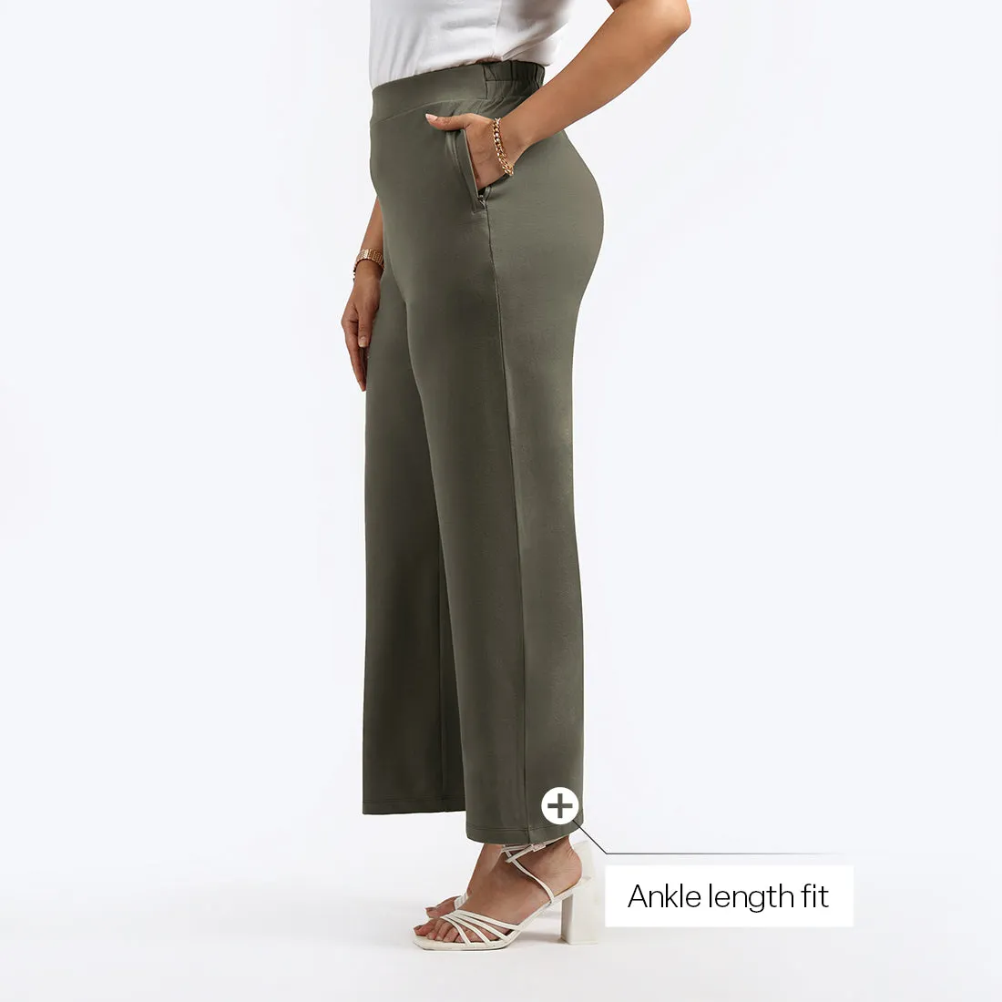 AM:PM Cotton Wide Legged Pants Tall