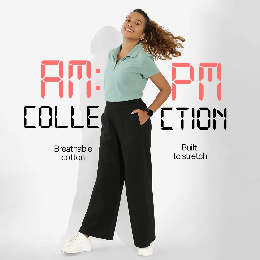 AM:PM Cotton Wide Legged Pants Tall