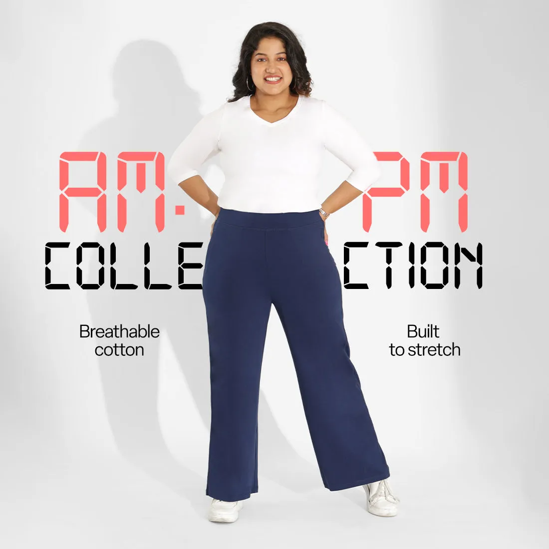 AM:PM Cotton Wide Legged Pants Tall