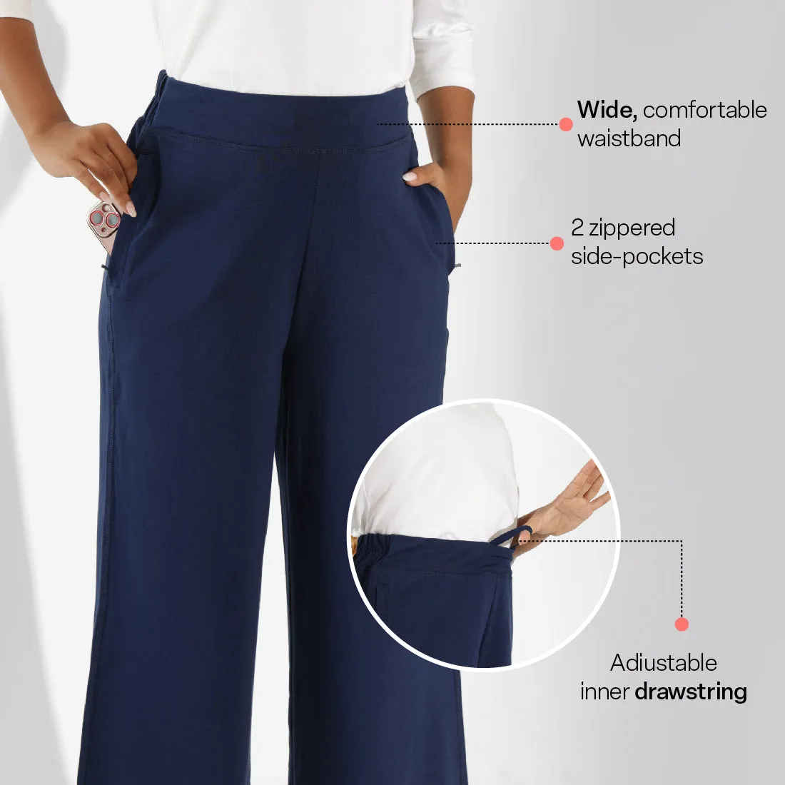 AM:PM Cotton Wide Legged Pants Tall