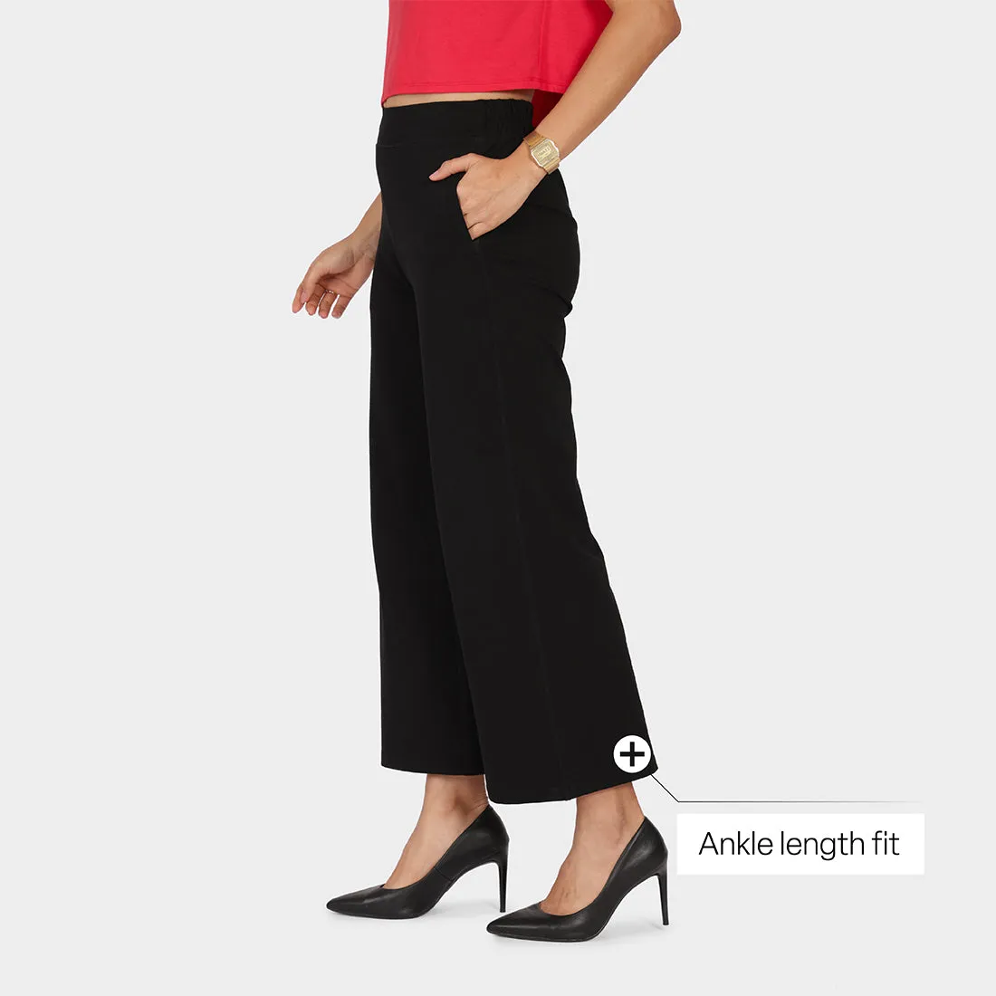 AM:PM Cotton Wide Legged Pants Tall
