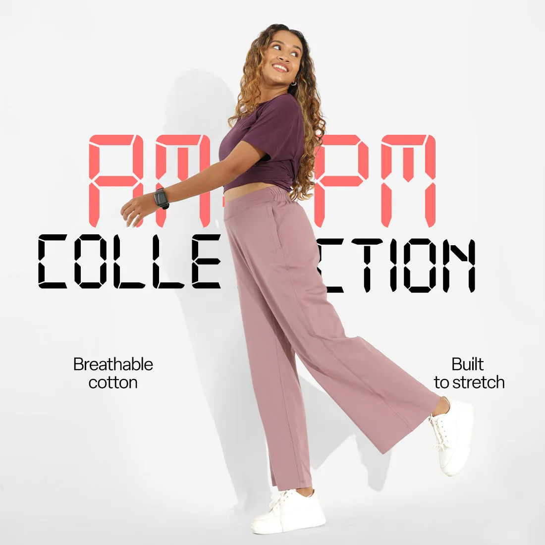 AM:PM Cotton Wide Legged Pants Tall