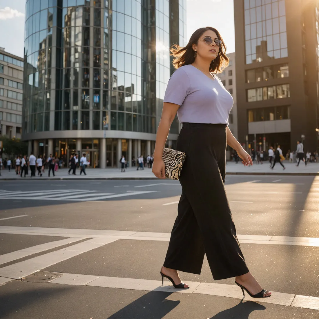 AM:PM Cotton Wide Legged Pants Tall