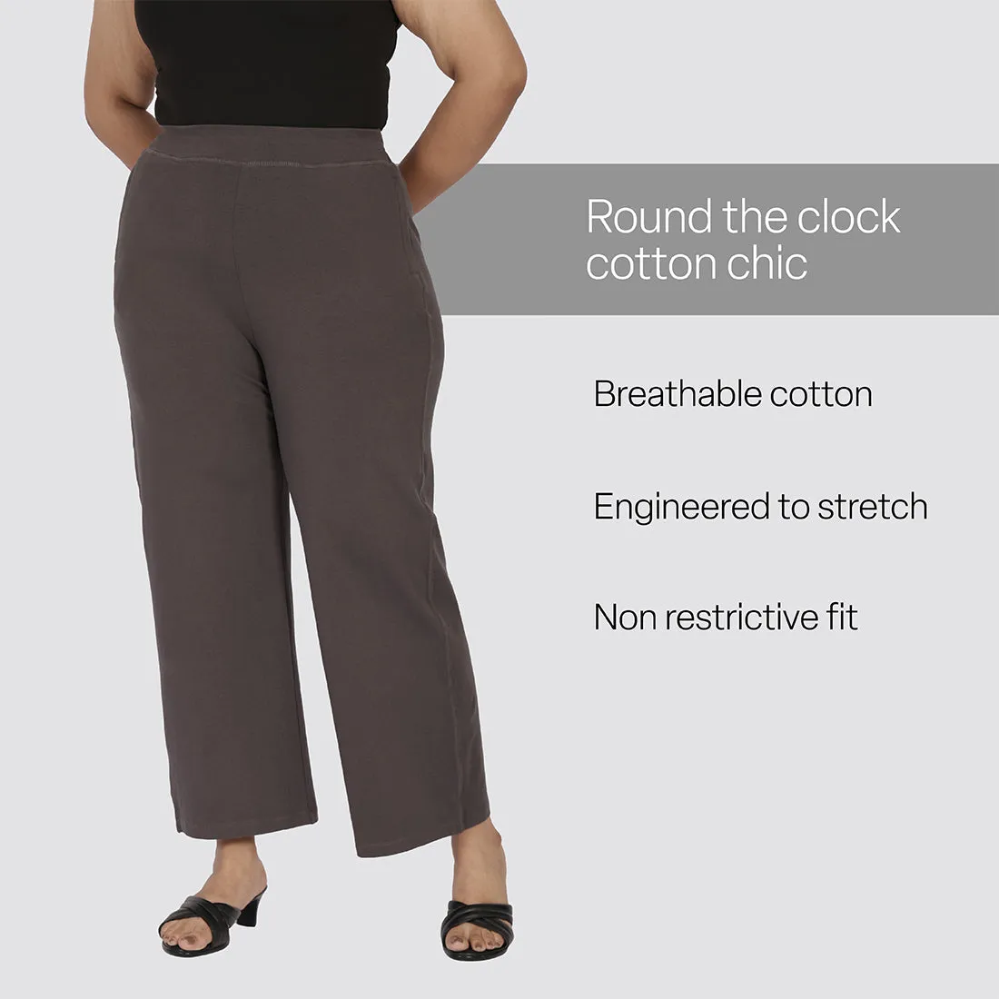 AM:PM Cotton Wide Legged Pants Tall