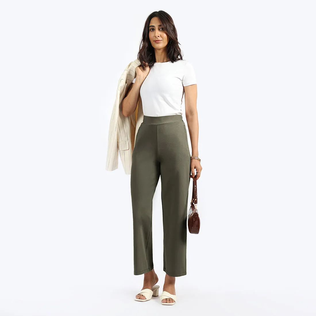 AM:PM Cotton Wide Legged Pants Tall