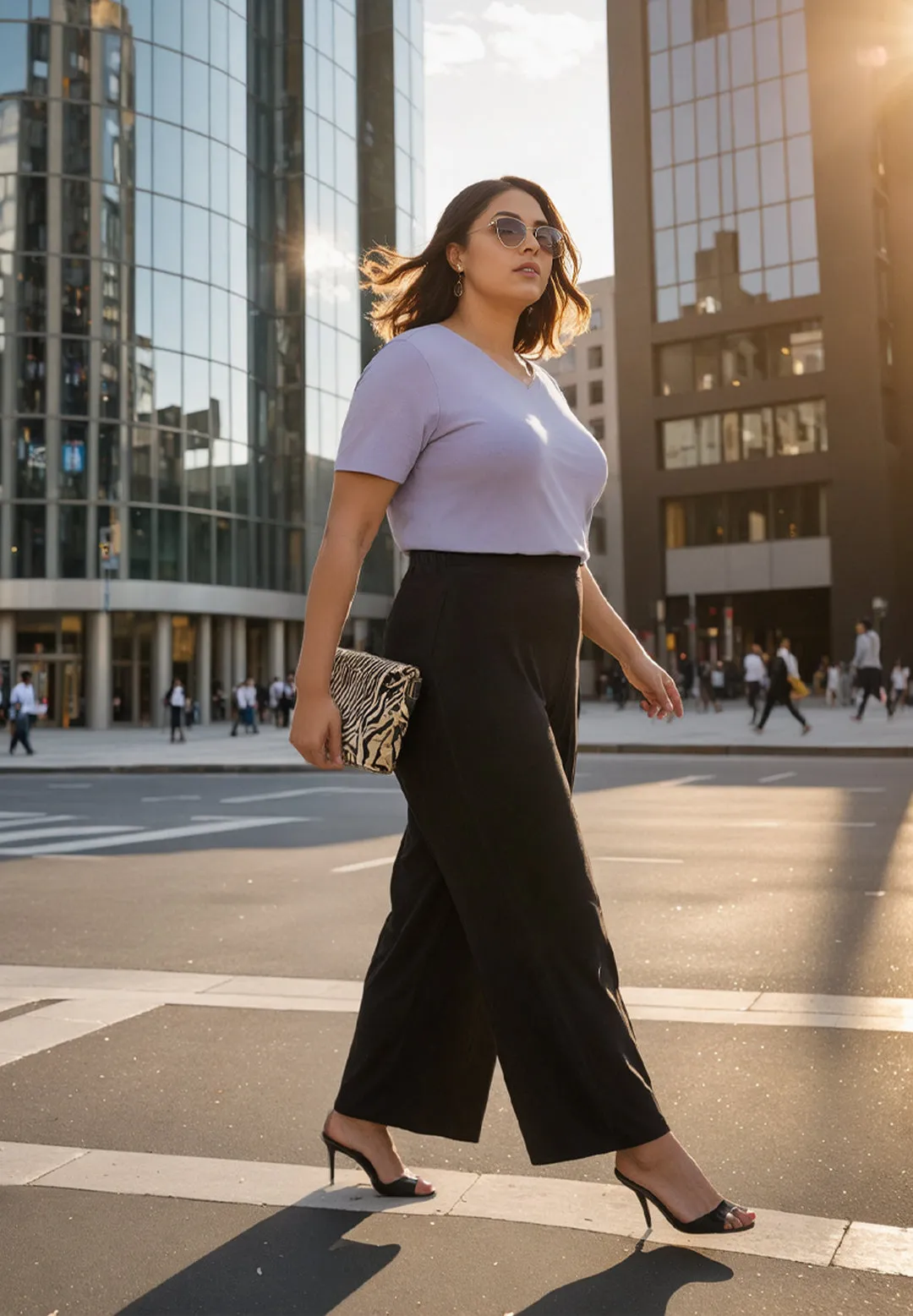 AM:PM Cotton Wide Legged Pants Tall