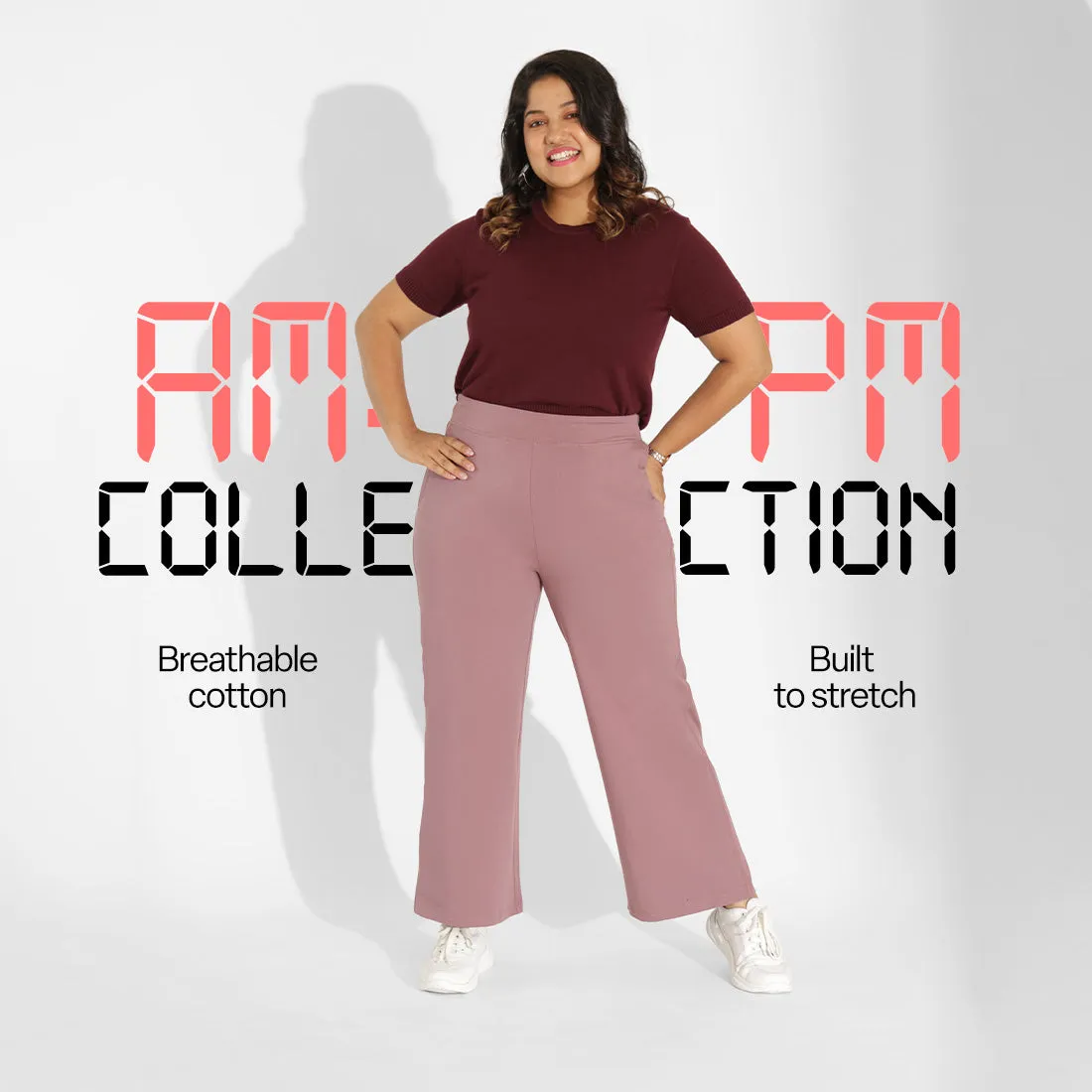 AM:PM Cotton Wide Legged Pants Tall