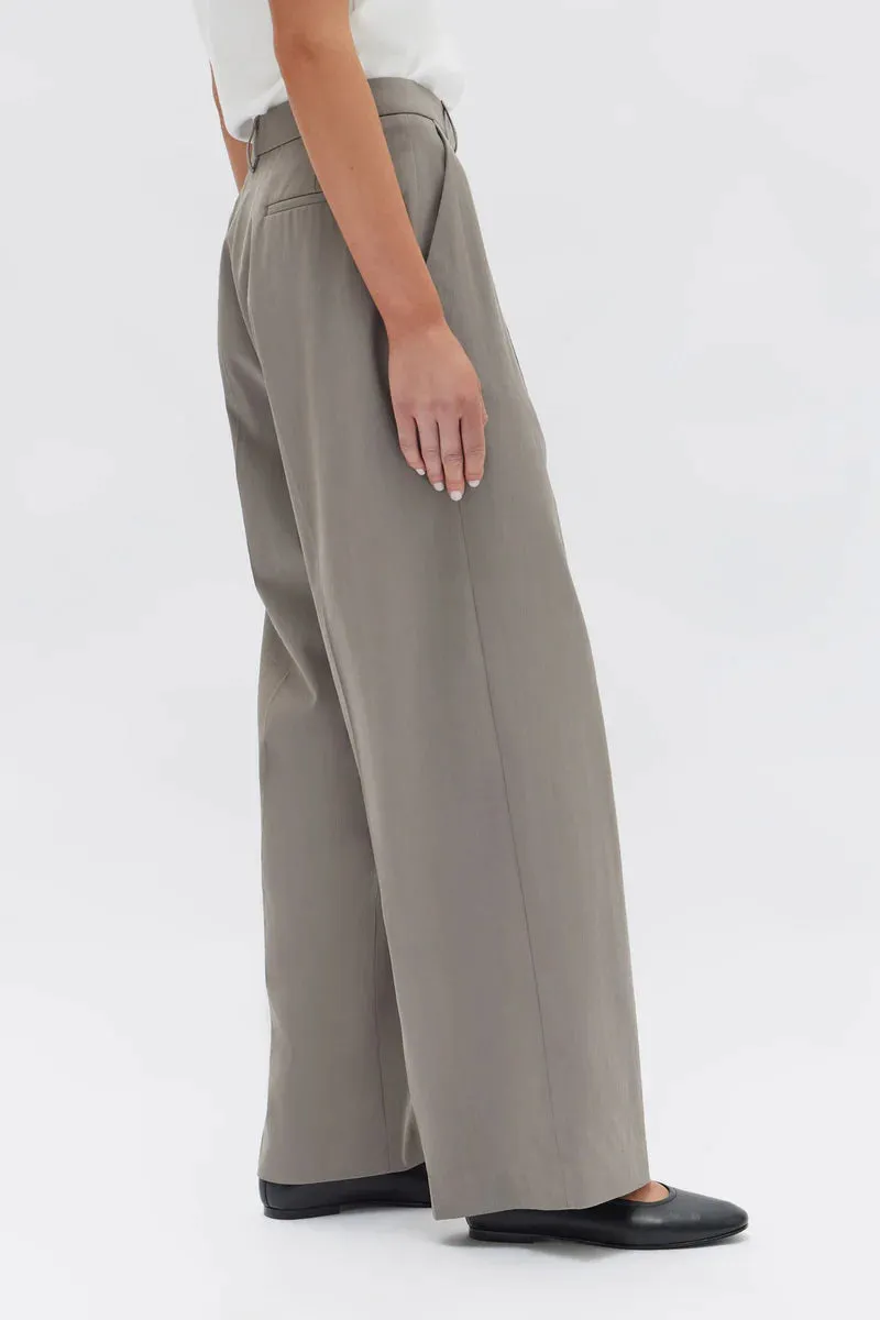 Aria Wide Leg Pant - Ash